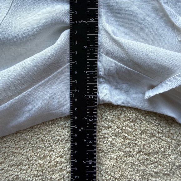 NY & Co White Linen Blend Straight Leg Pants NWT Size S - Picture 5 of 5